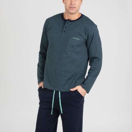 Pijama Hombre Pettrus Punto Algodón - Confort y Calidad Superior