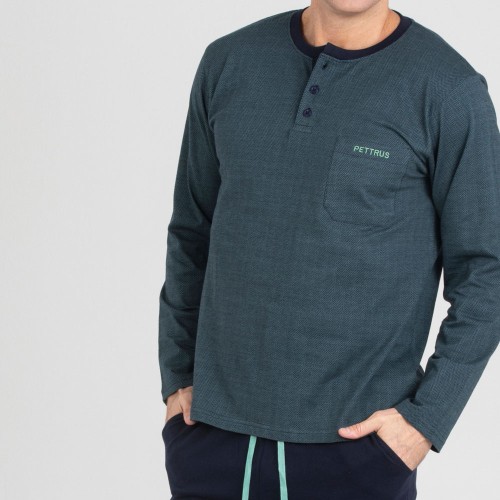 Pijama Masculino Pettrus Transpirable...