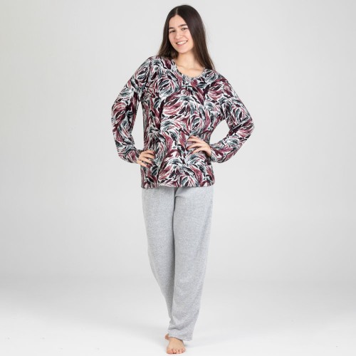 Pijama Mujer Pettrus Punto Ligero y...