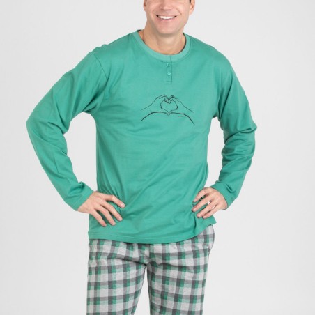 Pijama de Invierno Pettrus: Cuadros Clásicos y Algodón Natural