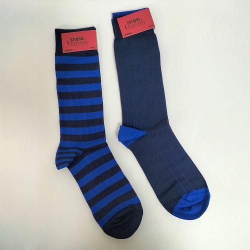 Pack 2 Calcetines Hombre Soxland de Rayas y sin Costuras