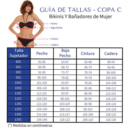 Bañador Copas Internas Escote Fruncido Docor Acuarela