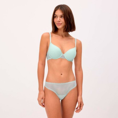 Conjunto Interior Ysabel Mora Encaje Plumeti