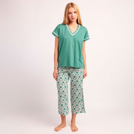 Pijama Verano Tejido Natural Admas Trópico