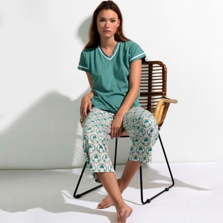 Pijama Verano Tejido Natural Admas Trópico