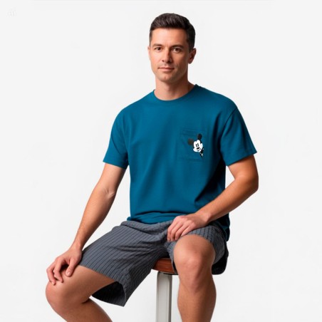 Pijama Verano de Hombre Dark Elephant Mickey