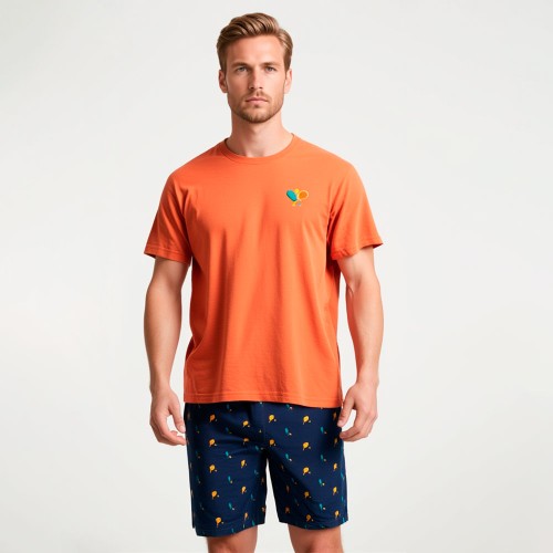 Pijama Verano de Hombre Dark Elephant...