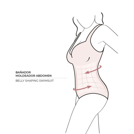 Ysabel Mora Bañador Moldeador sin Aros Bandas Cruzadas