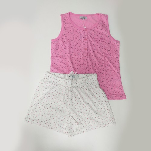 Pijama Fresco de Algodón Floral para...