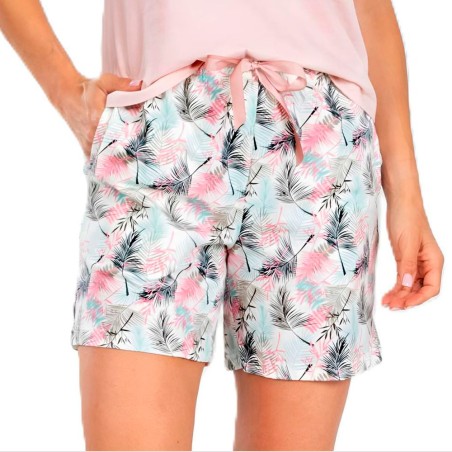 Pijama Corto de Manga Corta y Pantalón Tropical Pettrus