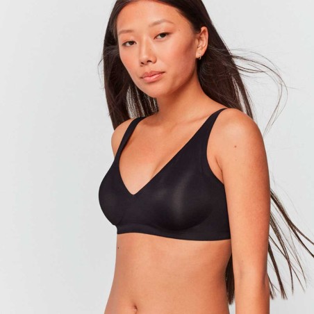 Gisela Sujetador Suave Push Up extraíble de microfibra corte Láser invisble