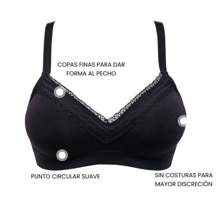 Sujetador Top Sans Complexe sin aros con soporte interno