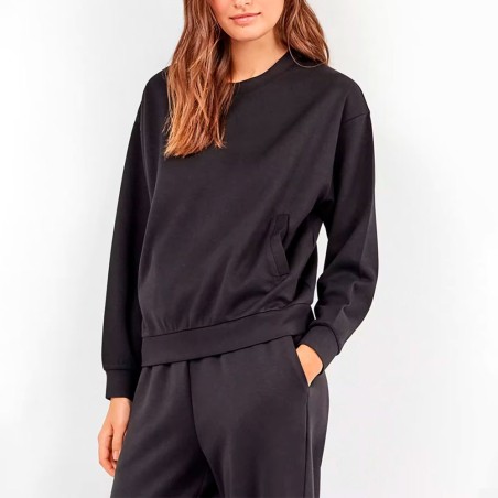 Sudadera Gisela corta tipo Crop con bolsillos