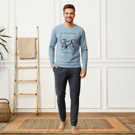 Pijama Dark Elephant algodón afelpado interior conpantalón jogger