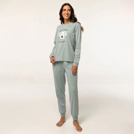 Pijama algodón Little Unicorn con diveritda ilustración bordada