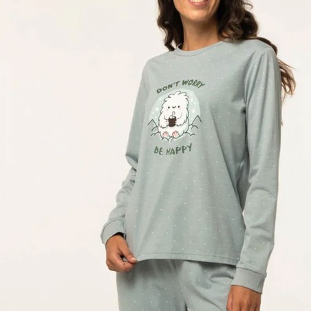 Pijama algodón Little Unicorn con diveritda ilustración bordada