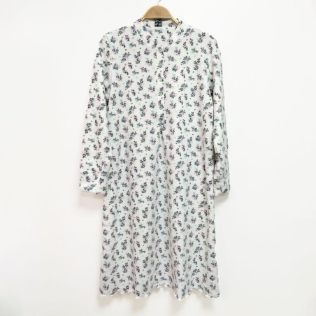 Camisón de invierno Muslher de punto milano con cuello abierto