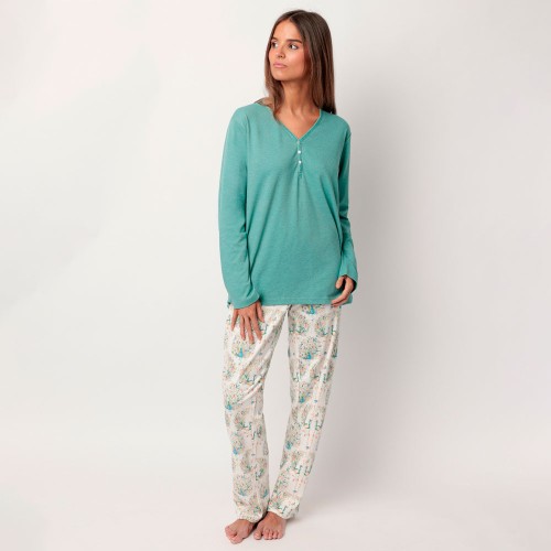Pijama Admas de Punto de Algodón...